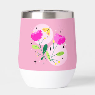 Bold Bright Florals Wasserflasche