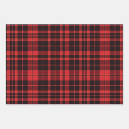 Bold Buffalo Plaid Gift Geschenkpapier Set