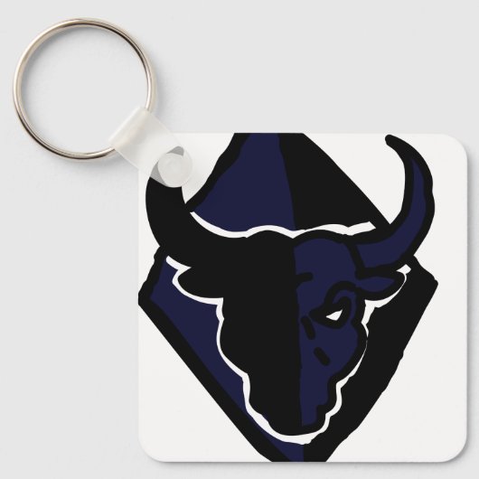 Bold Bull Symbol Keychain – Simple, Stylish  Schlüsselanhänger (Vorderseite)