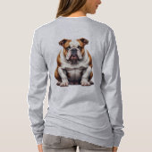 Bold Bulldog Silhouette - Classic Dog Lover Te T-Shirt (Rückseite)