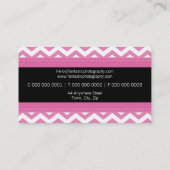 BOLD BUSINESS CARD :: einfach, modern Zickzack 10 Visitenkarte (Rückseite)