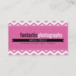 BOLD BUSINESS CARD :: einfach, modern Zickzack 10 Visitenkarte