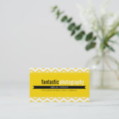 BOLD BUSINESS CARD :: einfach, modern Zickzack 12 Visitenkarte (Stehend Vorderseite)