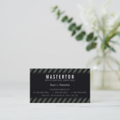 BOLD BUSINESS CARD :: Warnstreifen 5 Visitenkarte (Stehend Vorderseite)