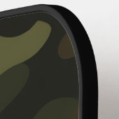 Bold Camo Earthy Greens Browns Customizable Name Pickleball Schläger (Linke Seite)