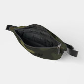 Bold Camo Earthy Greens Browns Personalize Name  Bauchtasche (Offen)