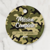 Bold Camouflage Green, Brown, Tan und Black Geschenkanhänger (Vorderseite)