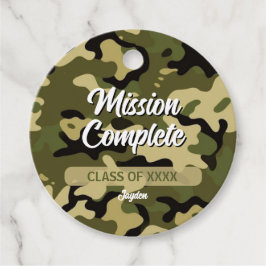 Bold Camouflage Green, Brown, Tan und Black Geschenkanhänger