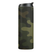 Bold Camouflage Pattern Outdoor Enthusiasts Hunter Thermosbecher (Nach links gedreht)