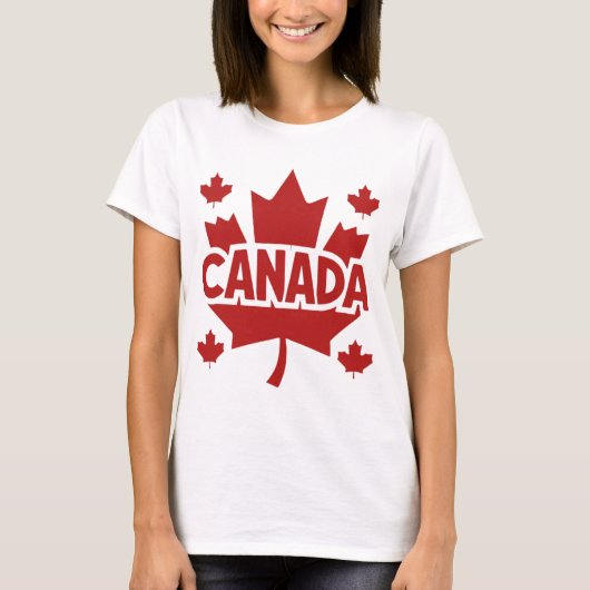 Bold Canada Maple Leaf T-Shirt (Vorderseite)