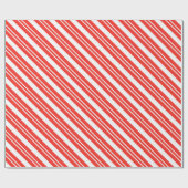 Bold Candy Cane Stripe Muster Geschenkpapier (Flach)