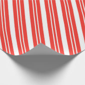Bold Candy Cane Stripe Muster Geschenkpapier (Ecke)