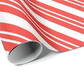 Bold Candy Cane Stripe Muster Geschenkpapier (Rolleneckpunkt)