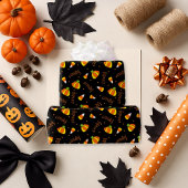 Bold Candy Corn Black Fun Halloween Geschenkpapier