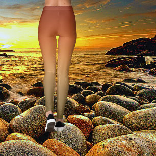 Bold Canyon Sunset Ombre Gefärbte Krawatte Leggings
