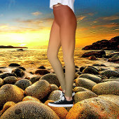 Bold Canyon Sunset Ombre Gefärbte Krawatte Leggings