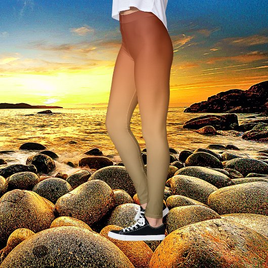 Bold Canyon Sunset Ombre Gefärbte Krawatte Leggings