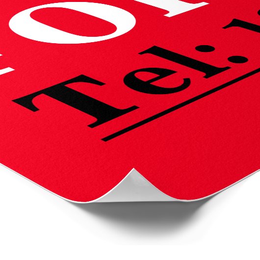 BOLD CAR FOR SALE SIGNorg Modernste verkaufen Ihr  Poster (Ecke)