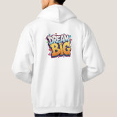 Bold Cartoon Pop Art Graffiti – "Dream Big" 3D  Hoodie (Rückseite)