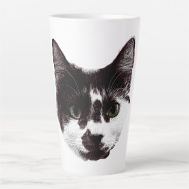 Bold Cat Gaze | Ink Style Mug Milchtasse
