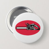 Bold Chainsaw Lumberjack Logging Tool Button (Vorne & Hinten)