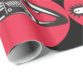 Bold Chainsaw Lumberjack Logging Tool Geschenkpapier (Rolleneckpunkt)