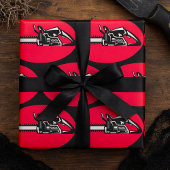 Bold Chainsaw Lumberjack Logging Tool Geschenkpapier