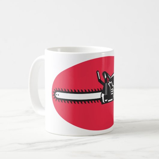 Bold Chainsaw Lumberjack Logging Tool Kaffeetasse (Vorderseite Links)