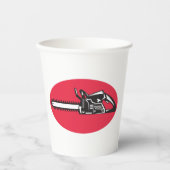 Bold Chainsaw Lumberjack Logging Tool Pappbecher (Vorderseite)