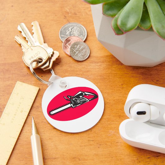 Bold Chainsaw Lumberjack Logging Tool Schlüsselanhänger