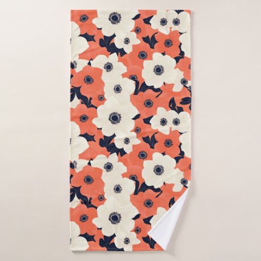 Bold & Chic Anemone Badehandtuch (Badehandtuch)