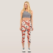 Bold & Chic Anemone Capri Leggings (Vorderseite)