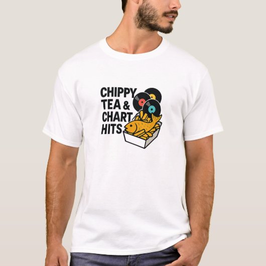 Bold Chippy Vinyl Pop Culture Quote T-Shirt (Vorderseite)