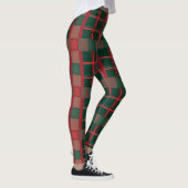 Bold Christmas Red Green Plaid Leggings (Rechts)