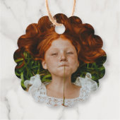 Bold Chunky Geometric Joy Colorful Dots Modern Geschenkanhänger (Rückseite)