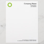 Bold Circle - Martian Green Briefbogen (Vorderseite)