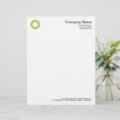 Bold Circle - Martian Green Briefbogen (Stehend Vorderseite)