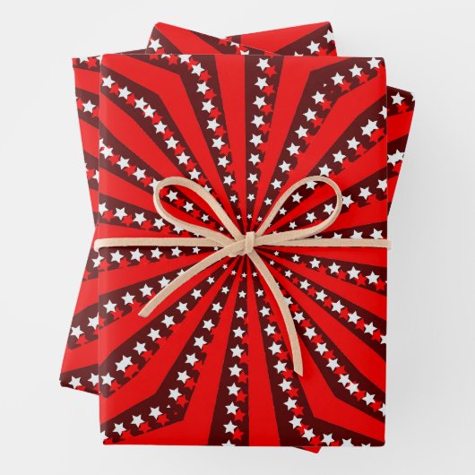 Bold Circus Starburst Background Geschenkpapier Set (Beispiel)
