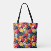 Bold Citrus & Berry Splash Wellness Tote Beutel Tasche (Rückseite)