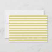 Bold Citrus Yellow Green Elegant Chic Wedding RSVP Karte (Rückseite)