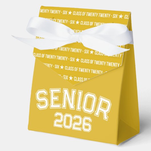 Bold Class of 2026 Graduation Pattern Geschenkschachtel (Vorderseite)