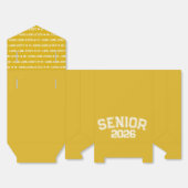 Bold Class of 2026 Graduation Pattern Geschenkschachtel (Ungefaltet)