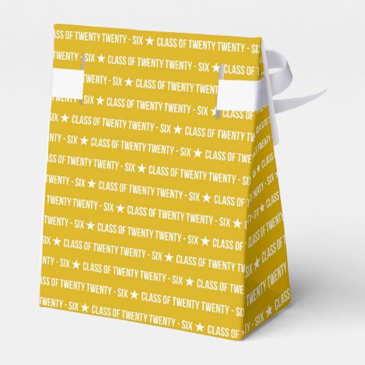 Bold Class of 2026 Graduation Pattern Geschenkschachtel (Rückseite)