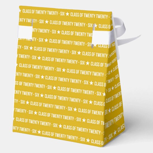 Bold Class of 2026 Graduation Pattern Geschenkschachtel (Rückseite)