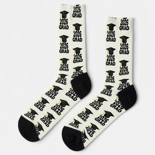 Bold Class of 2026 Graduation Socken (Linkes Detail)