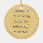 Bold Class of 2027 Photo Graduation Keramik Ornament (Hinten)