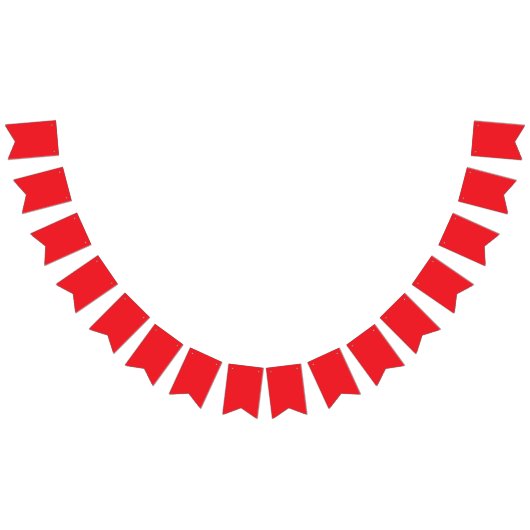 Bold Classic Red Background – Wedding Design Wimpelkette (Alle)