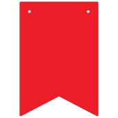 Bold Classic Red Background – Wedding Design Wimpelkette (Dritte Fahne)