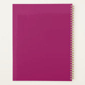 Bold Color Block Wedding Invite – Magenta Planer (Rückseite)