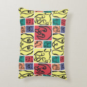 Bold Color Dog Faces Dekokissen (Rückseite(Vertikal))